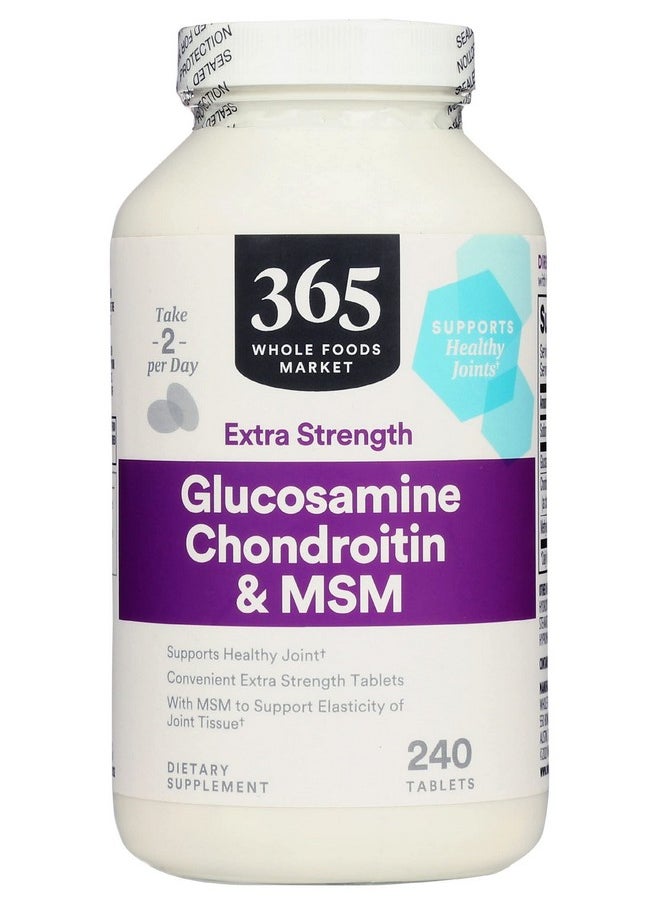 365 by Whole Foods Market - Glucosamine Chondroitin X Strength Msm 240 Tablets - Image 1