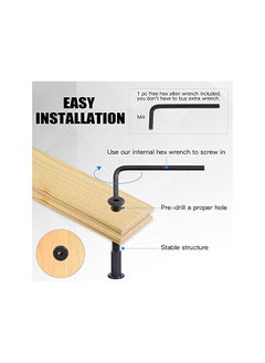 Glarks Glarks 121Pcs M6x16/ 20/25/ 30/ 35mm Black Hex Drive Socket Cap Bolts Kit, Allen Head Countsunk Furniture Crib Bolts Nuts Screws for Chair Table Cabinets  - Image 5