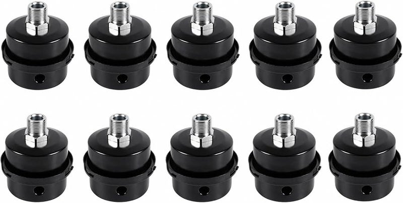 Air Compressor Intake Filter Silencer Replacement G3 8 Inch Male Threaded Dry Paper Element - Image 1