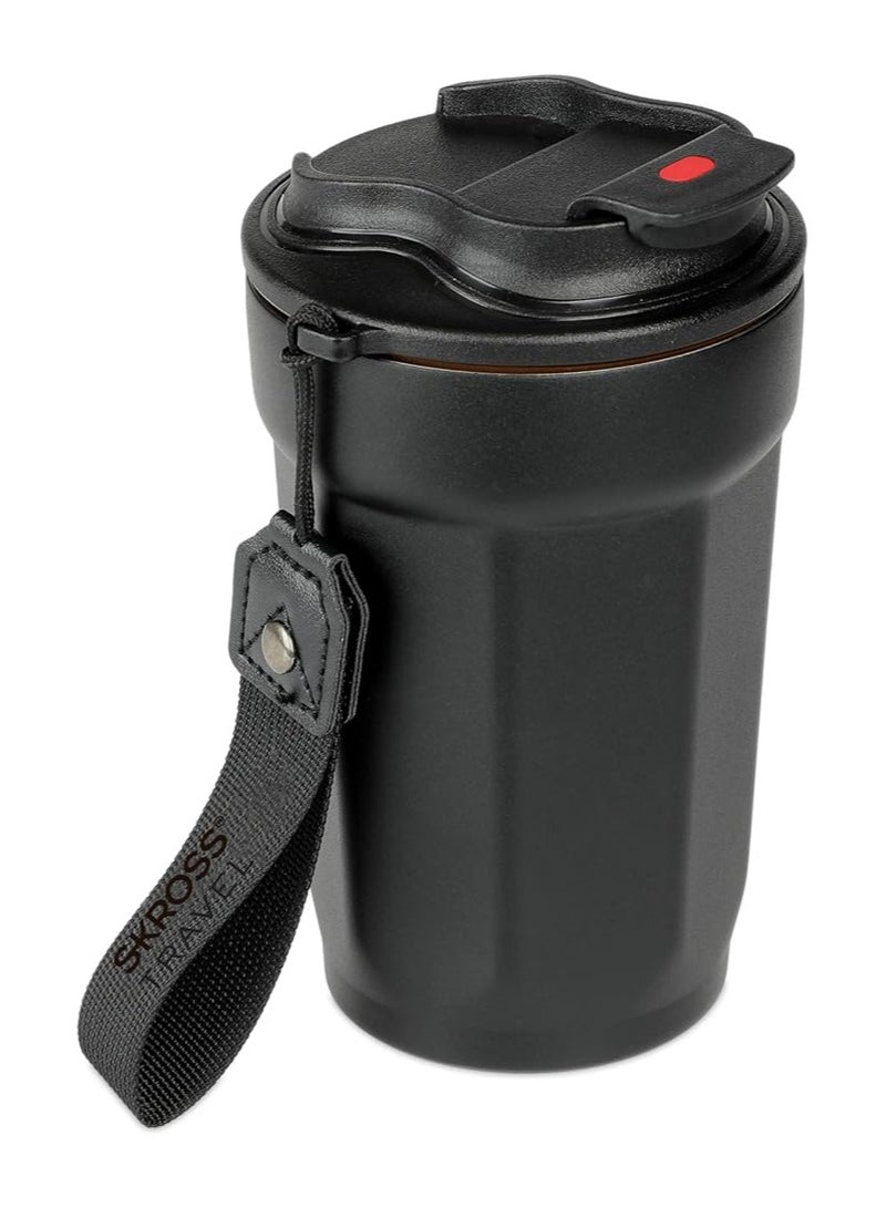 SKROSS Travel Premium Insulated Travel Stainless Steel Tumbler Hot for 6 hours cold for 12 hours Designed by Skross a leading Swiss design brand - Image 1