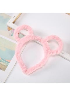 Generic Luminous Rabbit Ears Headband Plush Mickey Headwear Luminous Headband Cat Ears Sweep Code Activity Small Gift-Color:No Glow Mickey Pink  - Image 1