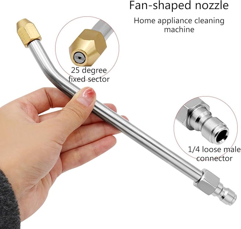 90 Degree Pressure Washer Extension Wand Lance Metal Rod Car Washer - Image 4