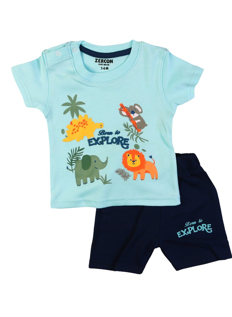 Zercon Summer Pajama Set for Newborn Babies 6211 - Image 1