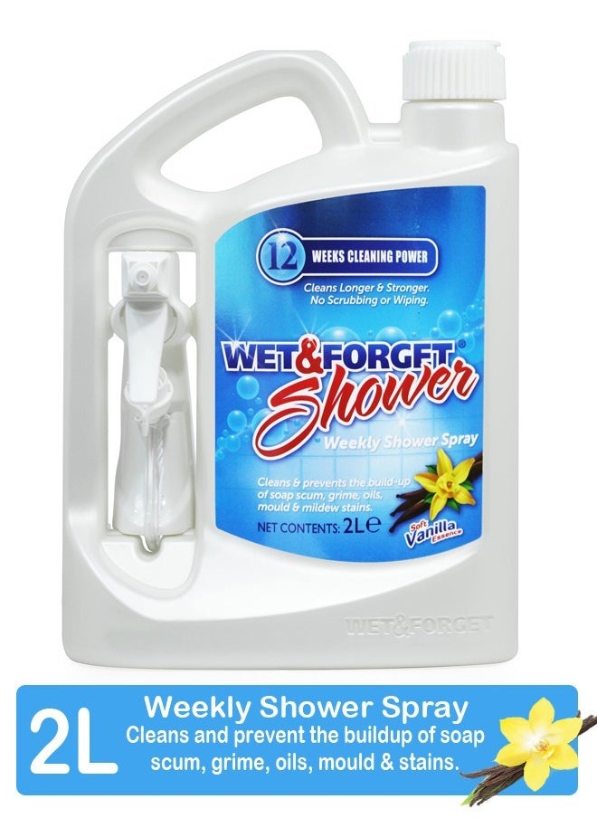 WET&FORGET Bathroom Cleaner and Surface Cleaner in Vanilla Scent With Bleach-Free Formula 2L  - Image 1