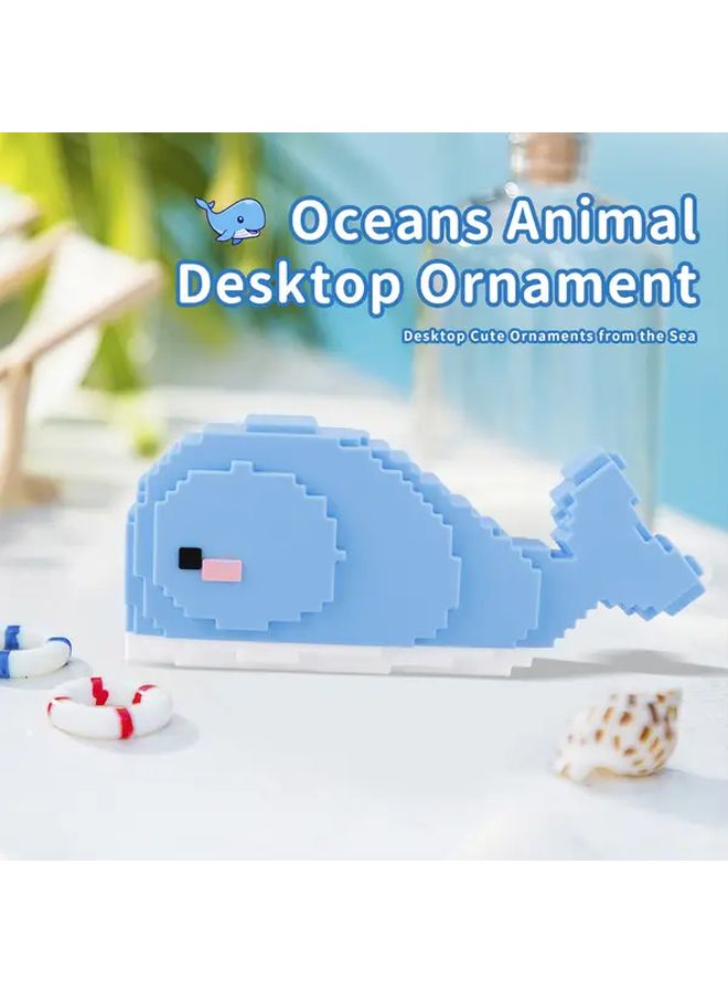 Blue Whale Shaped USB Hub 2 USB A 2 USB C Compact Portable Desktop Decoration - Image 5