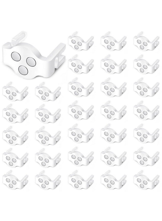 Frienda Magnetic C9 Socket Clips Magnetic Christmas Light Clips for Outdoor Patio Lighting, Clear (100) - Image 1