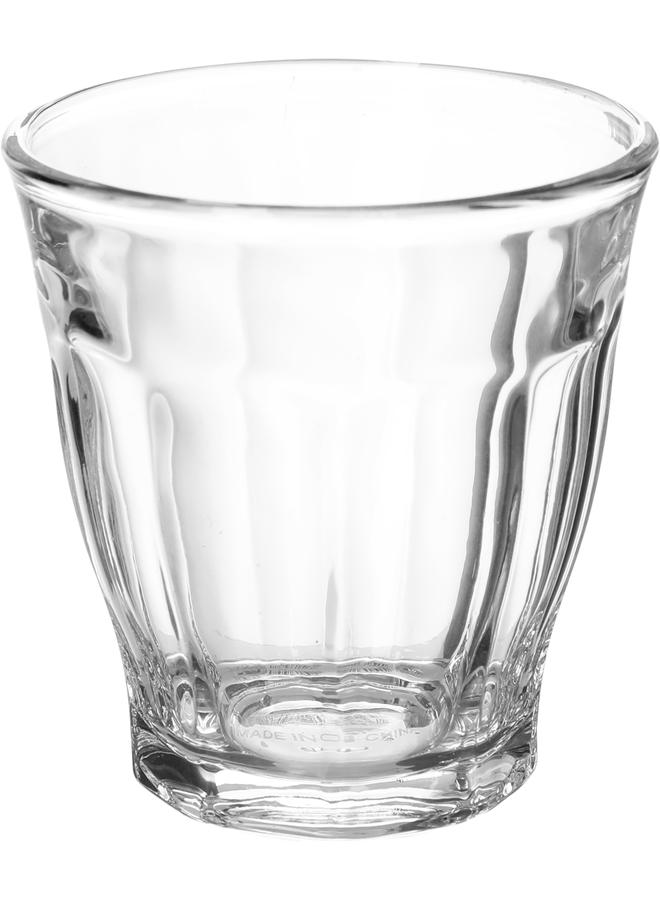 Alsaif Max Glass Cups Set Ribbed 6 Pieces Clear - Image 2