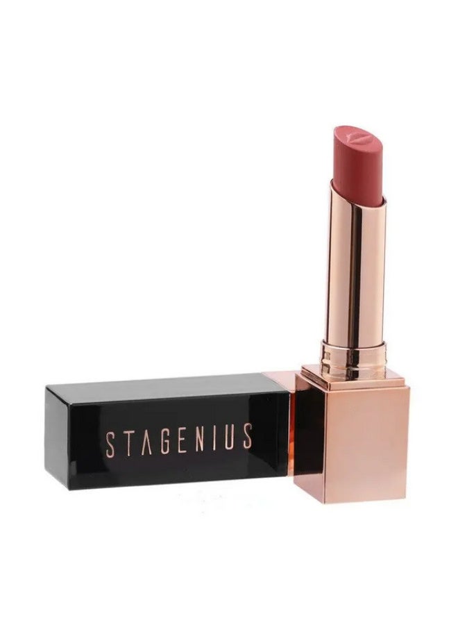 STAGENIUS Long Wear Matte Silky  Moisturizing  Lipstick #09 COPPER RUST - Image 3