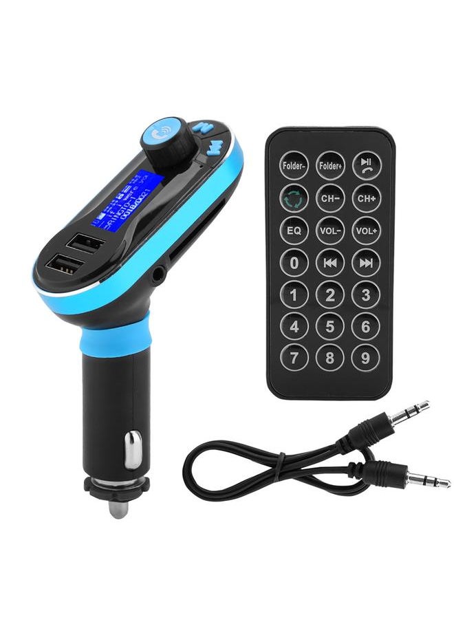 Thoraya Wireless Car Dual USB Port Bluetooth MP3 FM Transmitter Radio Car Kit  - Image 1