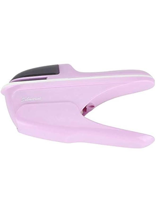 Generic Desktop Stapler, 8 s Capacity Portable Stapler Labor Saving Hand Stapleless Stapler Hand Stapler Tool Mini Stapleless Stapler for Office Supplies ()  - Image 5