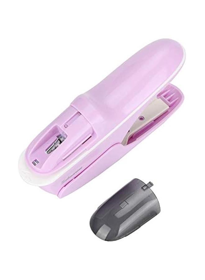 Generic Desktop Stapler, 8 s Capacity Portable Stapler Labor Saving Hand Stapleless Stapler Hand Stapler Tool Mini Stapleless Stapler for Office Supplies ()  - Image 2