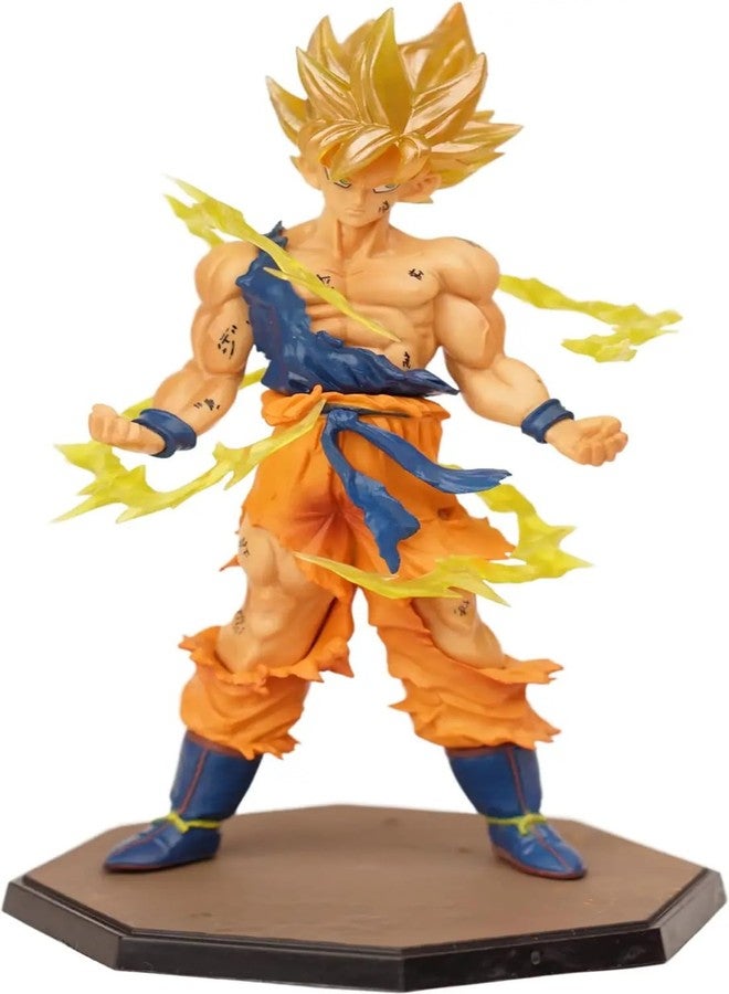 FowWelt Goku Action Figure 17cm Dragon Ball Z Anime Collectible PVC Toy with Stand, Multicolor Superhero Figurine for Car Dashboard Home Decor Office Desk Gift for Kids Adults Anime Fans (Goku VI) - Image 1