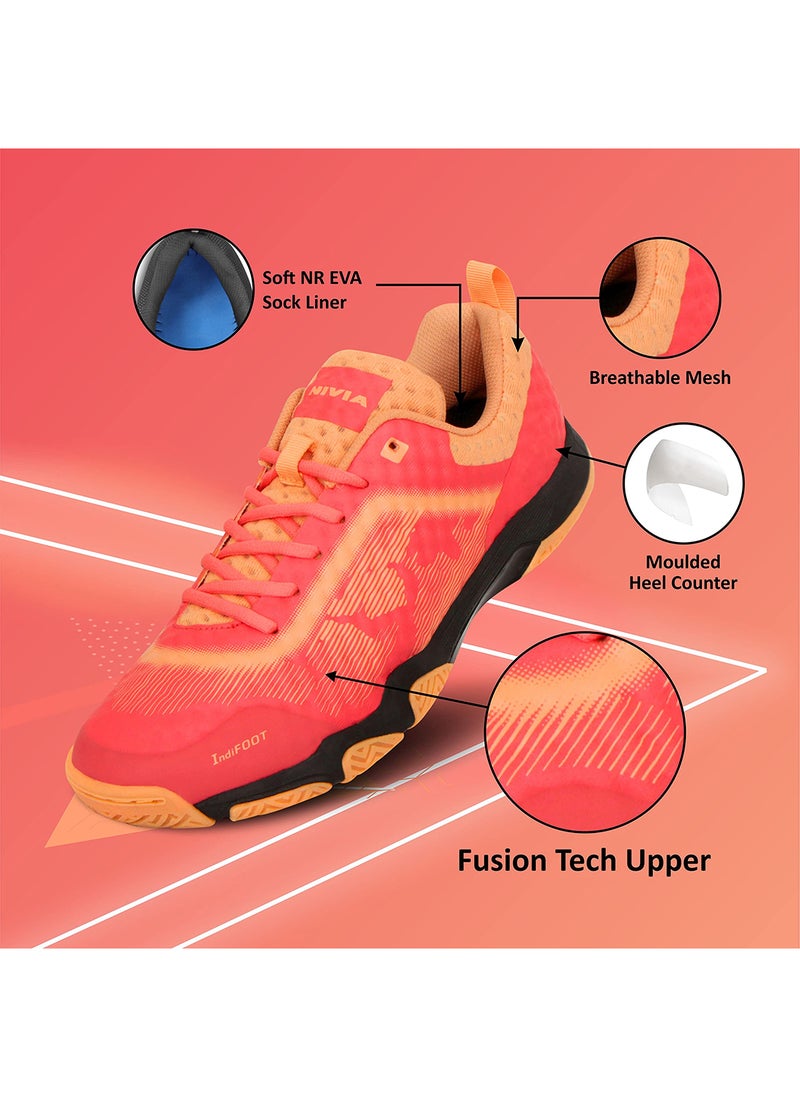 Nivia - Powerstrike 2.0 Badminton Shoes | For Boys | Non - Marking Round Sole - Image 1