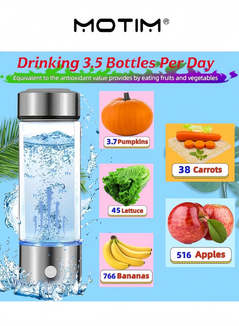 Motim Hydrogen Water Bottle Hydrogen Water Bottle ionizer of Household ion Water Bottle Improve Water Quality Suitable for Travel Sports Home - Image 4