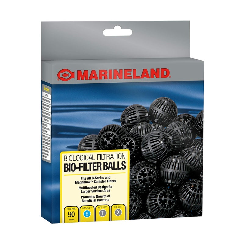 Marineland Bio-Filter Balls, 90 Count, Support Biological Aquarium Filtration, Rite-Size S, T and X, Fit All C-Series and Magniflow Canister Filters - Image 1