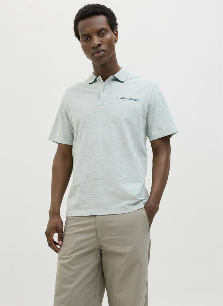 JACK & JONES Jcologan Inject Short Sleeve Polo Shirt  - Image 1