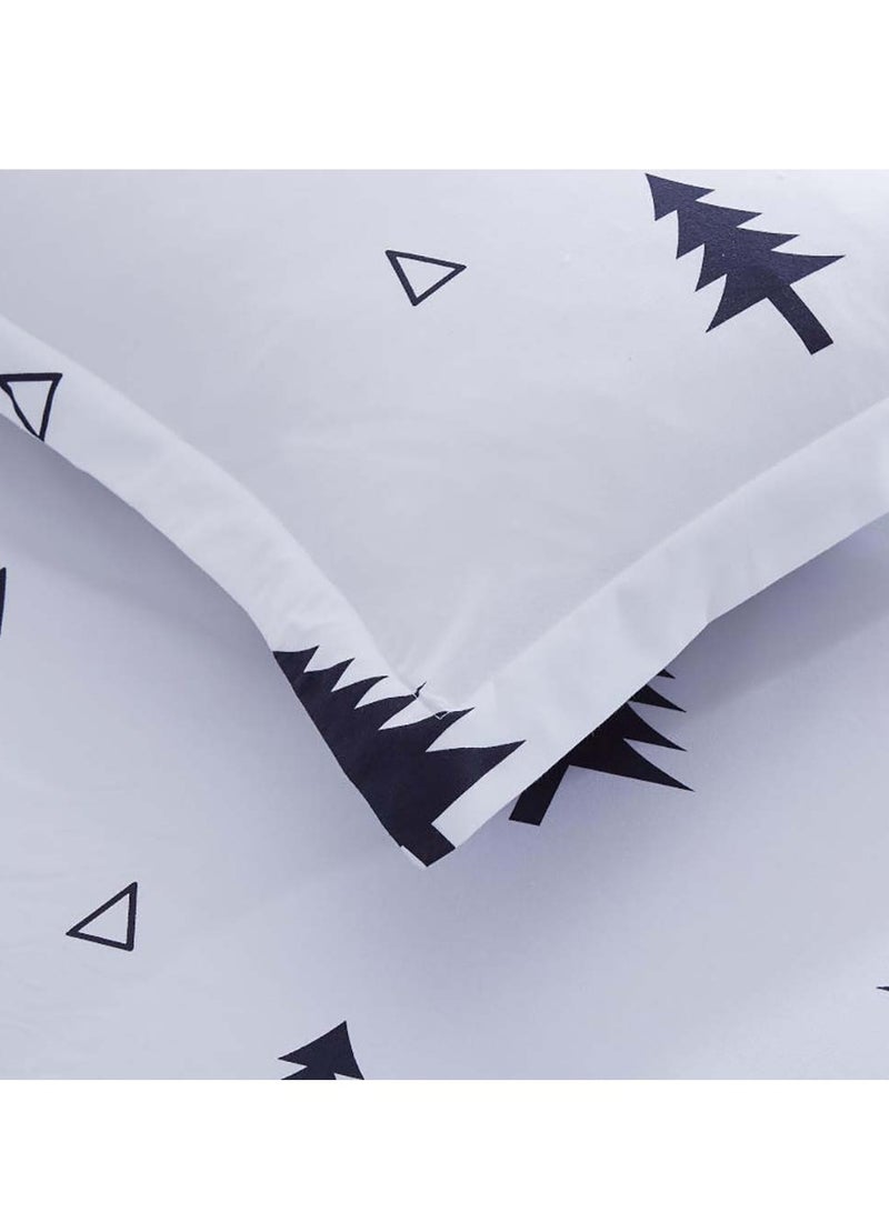 Sharpdo 4 Pieces Bed Sheet Set Luxury Cotton Microfiber Soft Quilt Set with 1 Comforter/Quilt Cover, 1 Flat Sheet and 2 Pillowcases Single 2m(200*230cm) Bed - Image 2