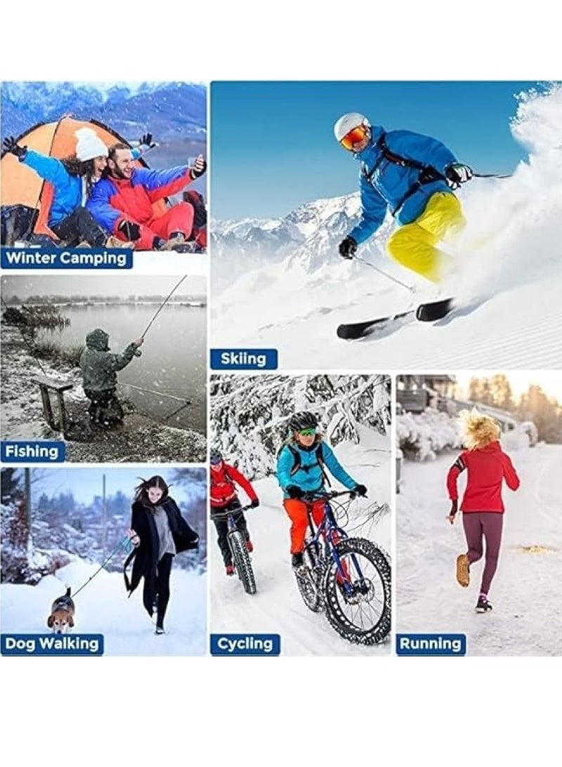 RATSAW Riding Mask Windproof Winter Face Mask Warm Fleece Ski Mask Motorcycle Ski Headgear for Men Woman Black - Image 4