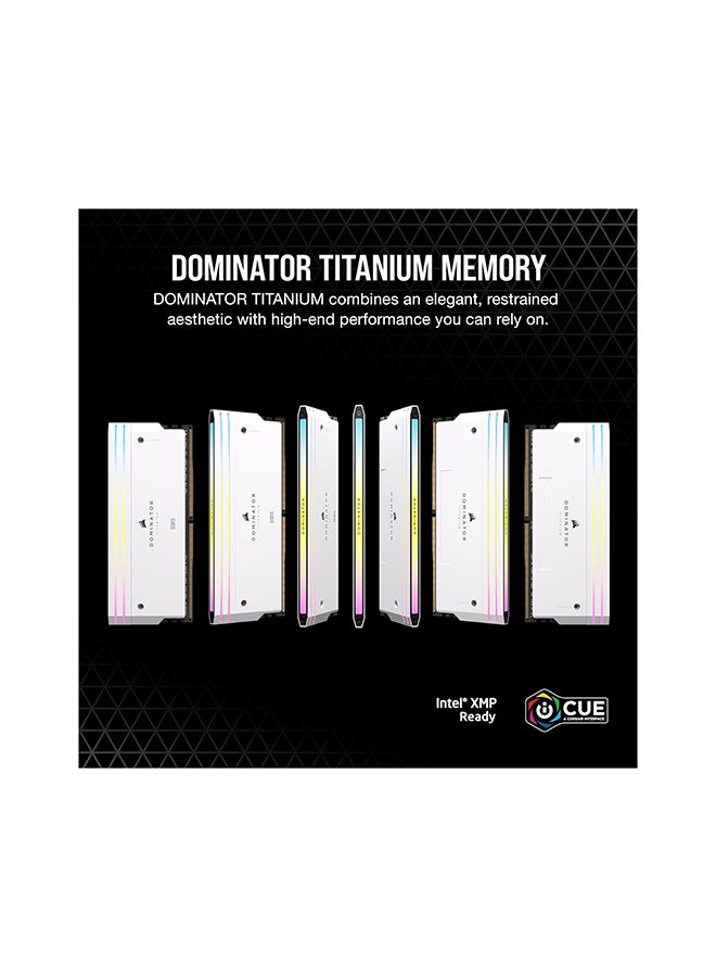 CORSAIR DOMINATOR TITANIUM RGB DDR5 RAM 64GB (2x32GB) DDR5 6400MHz CL32 Intel XMP iCUE Compatible Computer Memory - Image 2