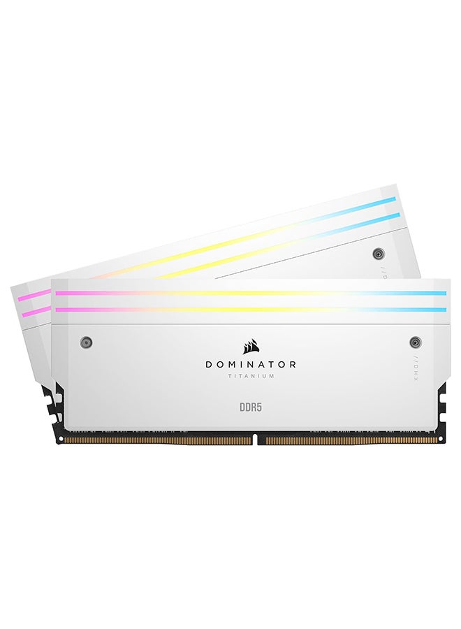 CORSAIR DOMINATOR TITANIUM RGB DDR5 RAM 64GB (2x32GB) DDR5 6400MHz CL32 Intel XMP iCUE Compatible Computer Memory - Image 1