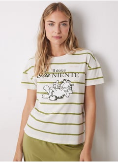 women'secret Garfield Short Sleeve Cotton Long Pajamas  - Image 5