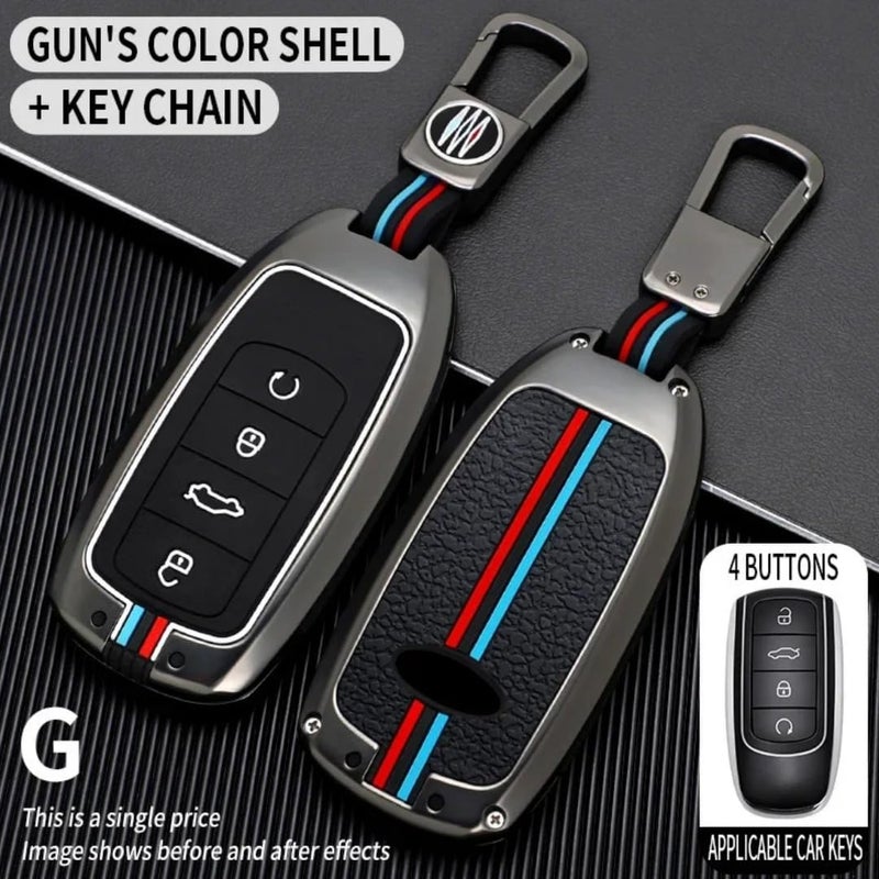 Funda de Llave de Coche para Chery Tiggo 8 Pro Tiggo 8plus New 5 Plus 7pro Chery Tiggo 7 Pro MAX Omoda 5 C5 Modod 4 Botones (Mate+Hebilla Cuadrada) - Image 3
