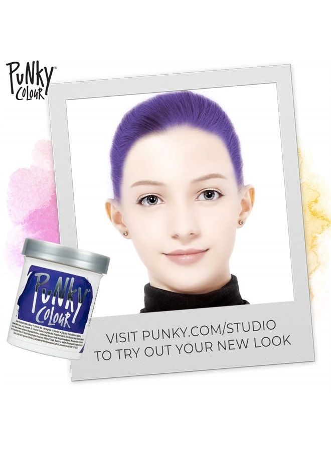 Jerome Russell Punky Violet Semi Permanent Conditioning Hair Color, Non-Damaging Hair Dye, Vegan, PPD and Paraben Free, Transforms to Vibrant Hair Color, Easy To Use and Apply Hair Tint, lasts up to 35 washes, 3.5oz - Image 2