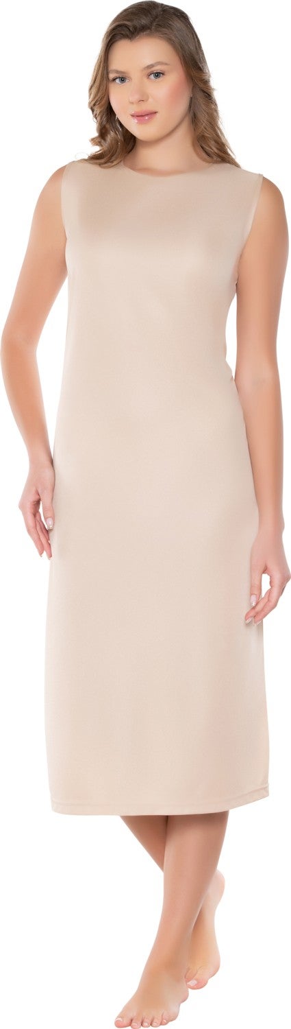 Ersoy Collection Women's Dress Inside All-Lining Crew Neck Japone Sleeve Underskirt Petticoat  - Image 4