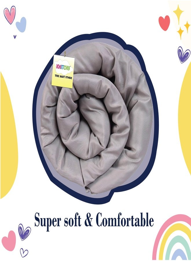 Kwitchy Toddlers & Kids Reversible Comforter Baby All Season Use Blankets AC Quilt (170 GSM, for Upto 8-9 Years Child) (60 X 40 Inches) (5 X 3.3 Feet) (152.4 X 101.6 Cm, Blue & Grey) - Image 2