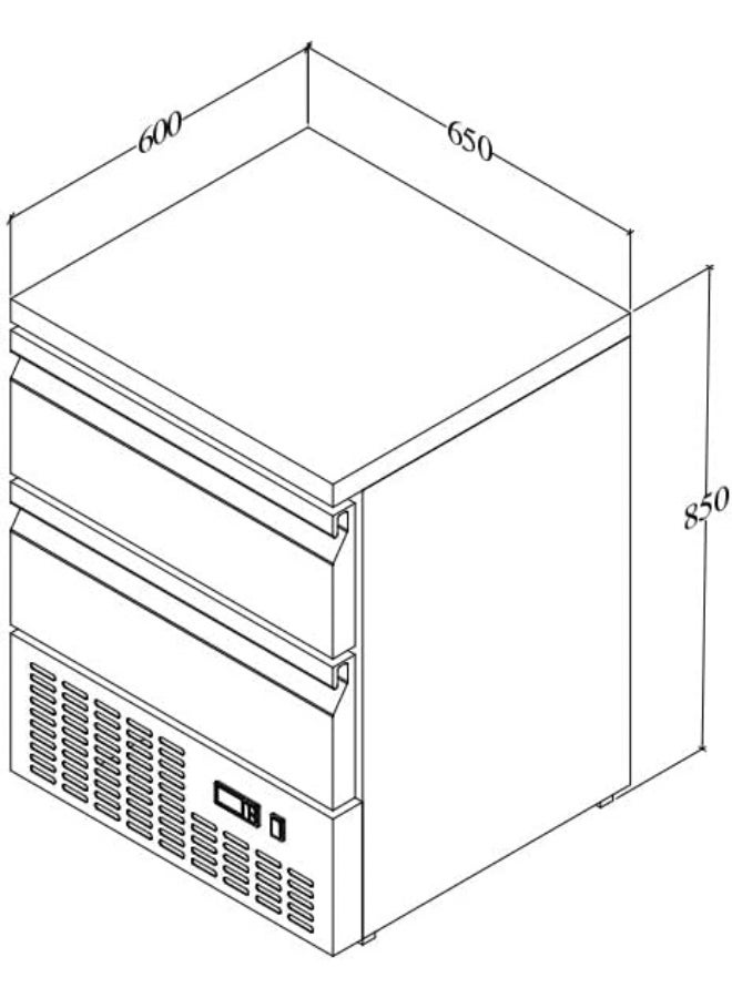 Sofia Refrigeration Under Counter Two (2) Drawer Chiller - Image 4