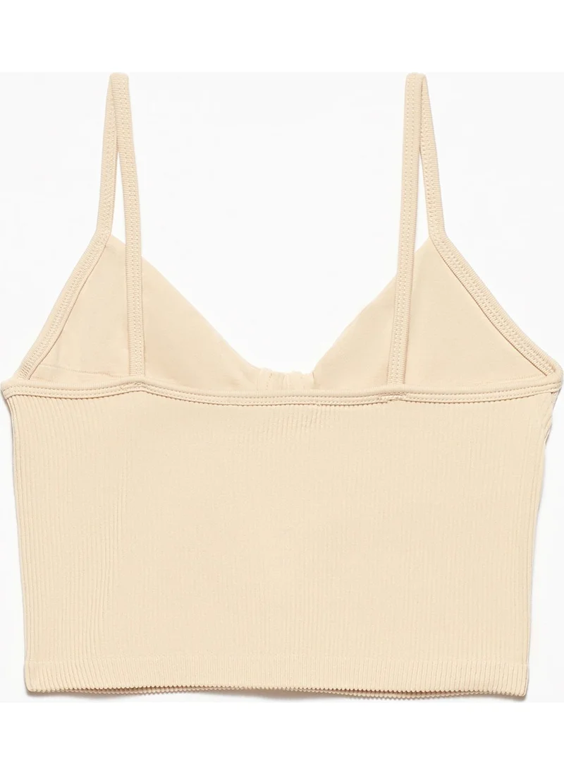 ديلفين 3647 Chest Cup Top-Beige