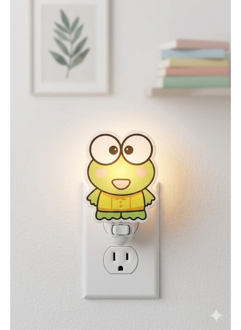 Fun night light for bedroom with electrical plug, 1 x 0.1W white light bulb