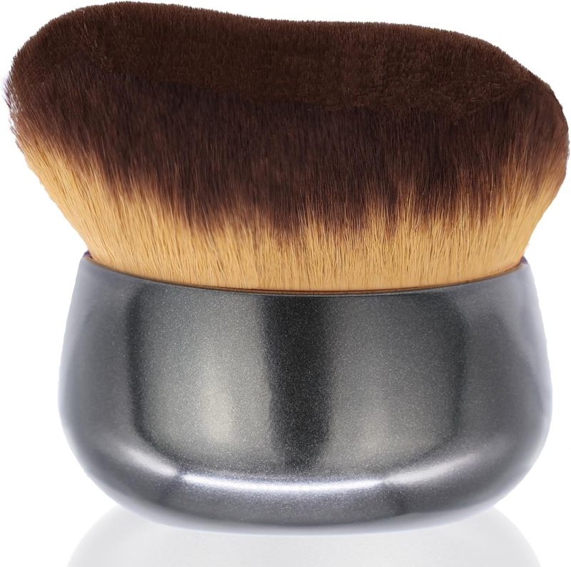 Oversized Body Makeup Brush: 75mm Wide Ultra-Soft Bristles - Non-Shedding Ergonomic Handle Self Tanning Brush for Home, Travel, Beginners And Professionals - Image 2