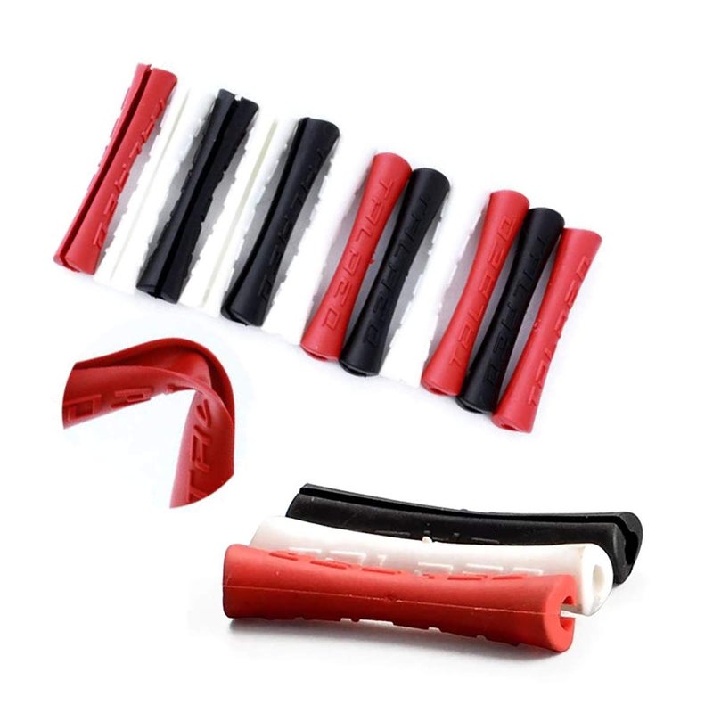 Farbetter Bicycle Frame Protection Bike Protector Rubber Sleeve For Shifter Brake Cable 3 Colors  4Pcs/ Color  12Pcs/ Bag