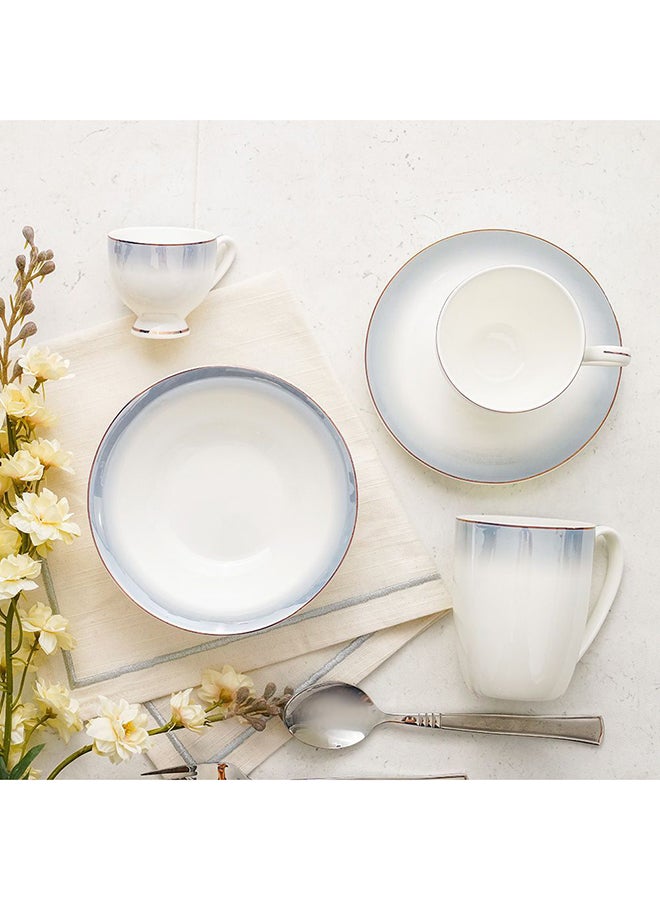 DANUBE HOME Tyler Fine Bone China Soup Plate – Elegant Durable Dinnerware, Perfect for Soup Serving, Lightweight & Chip-Resistant, Stylish White Finish, Dishwasher Safe -21 Cm - Image 3