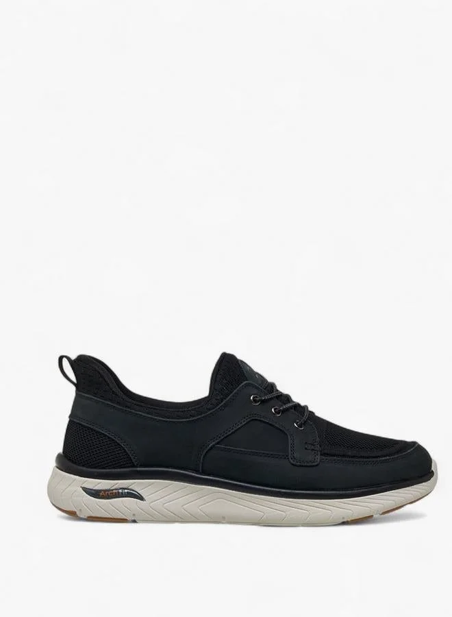 لو كونفورت حذاء رجالي جلدي سهل الارتداء بتصميم مقسم