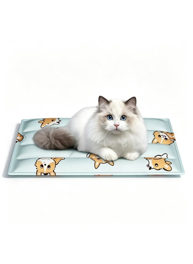 Pet Cooling Mat for Cats and Dogs, Instant Cool Surface, Foldable & Waterproof