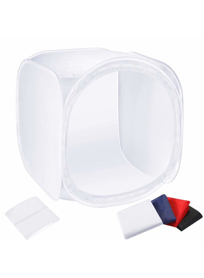 Neewer® 24x24 inch/60x60 cm Photo Studio Shooting Tent Light Cube Diffusion Soft Box Kit with 4 Colors Backdrops (Red Dark Blue Black White) for Photography - Image 1
