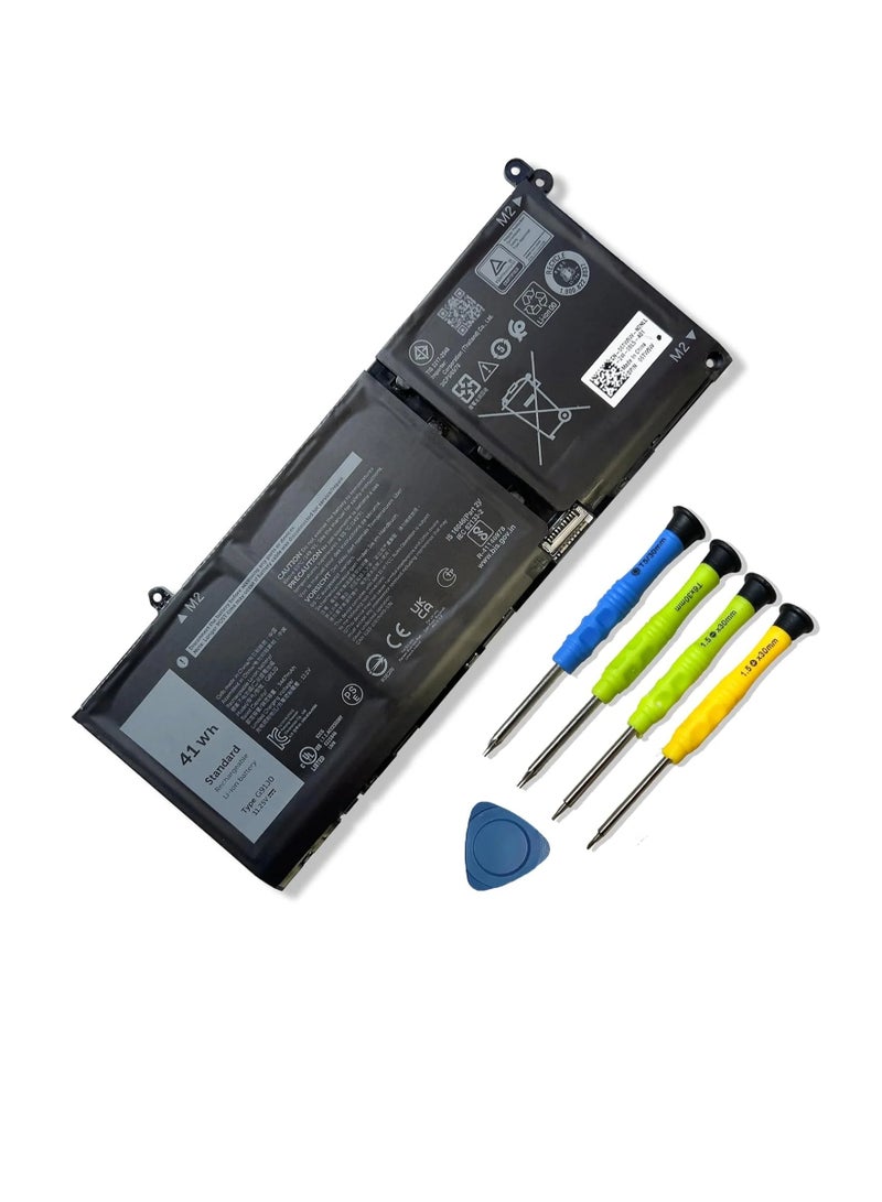 Replacement  G91J0 Battery for Dell Inspiron 13 14 15 16 Latitude 3320 3330 3520 15 3511 / 3510 3 - Image 2