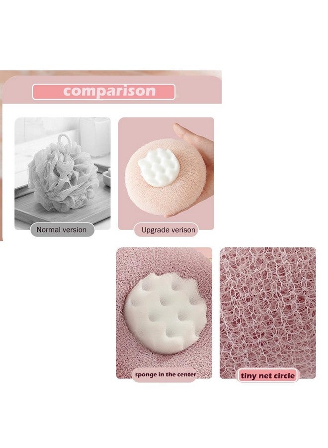 newrichbee 2 Pack Bath Body Brushexfoliating Body Scrubberbath Sponge Brush To Scrub The Body And Enjoy The Shower(Pink&Blue) - Image 5
