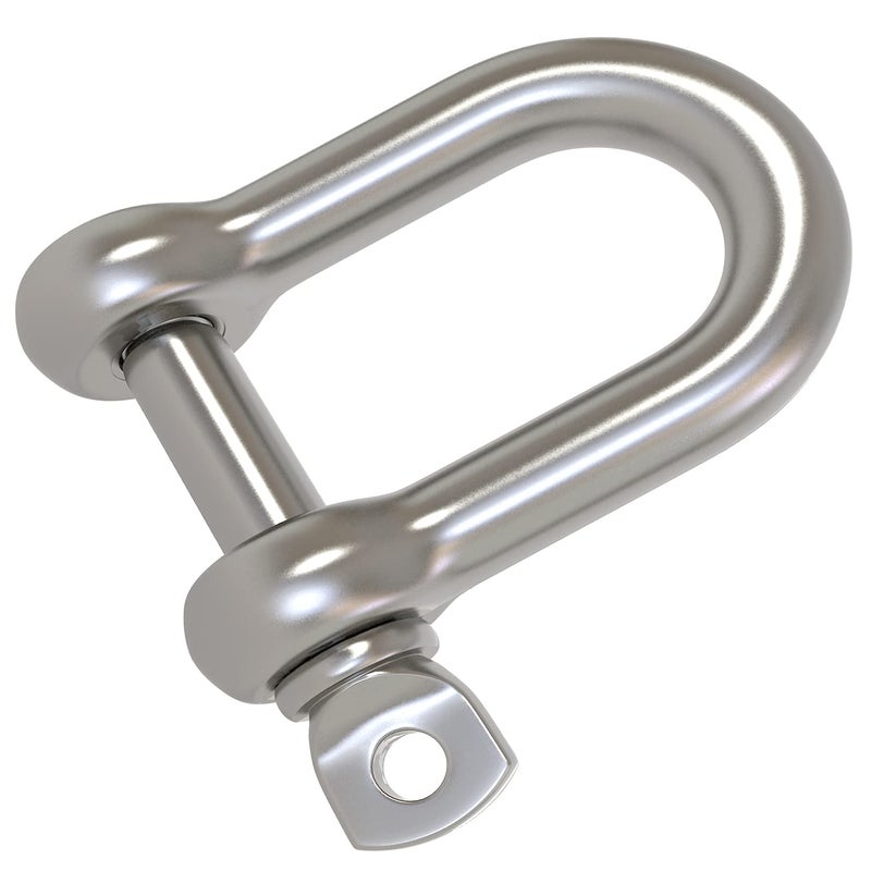 Axe Sickle 2 Pcs 1/2 Inch 12mm Screw Pin Anchor Shackle 304 Stainless Steel D Ring Shackle for Wirerope Lifting, Ship Anchor, Rope Bracelets Or Construction, Car - Image 3