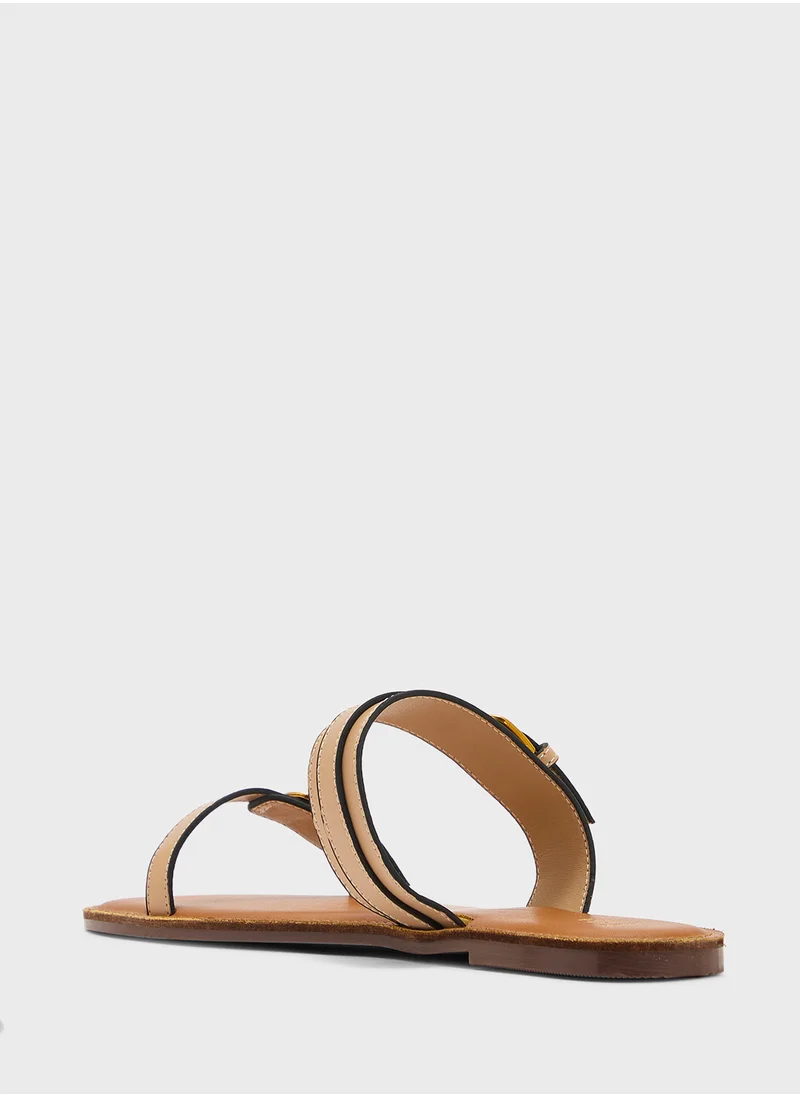 ايلا Double Strap Flat Sandal