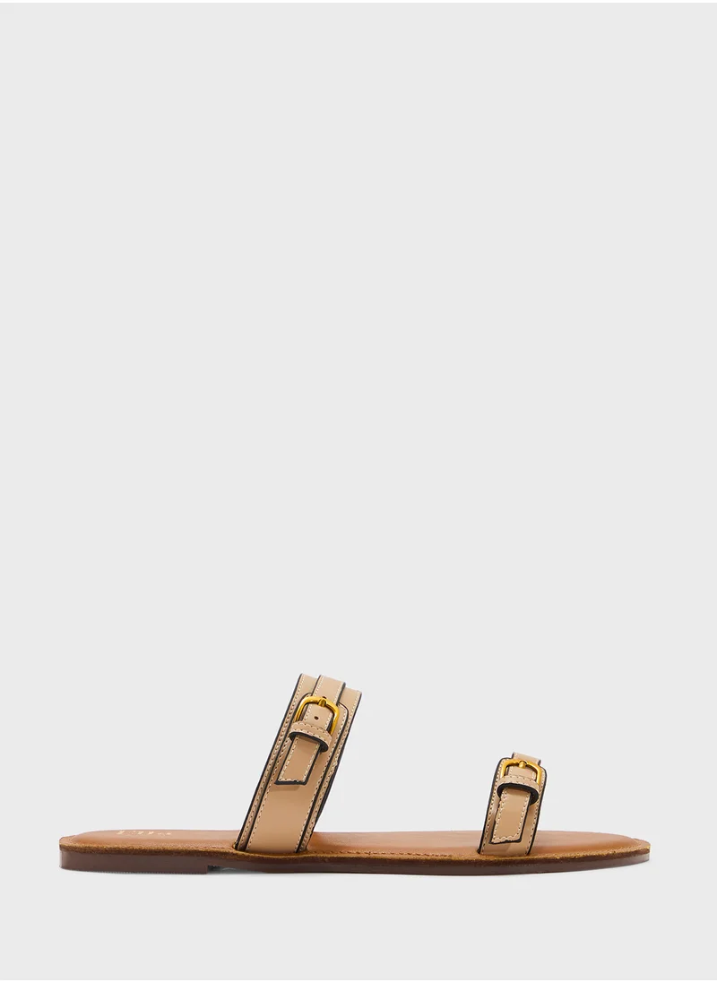 ايلا Double Strap Flat Sandal