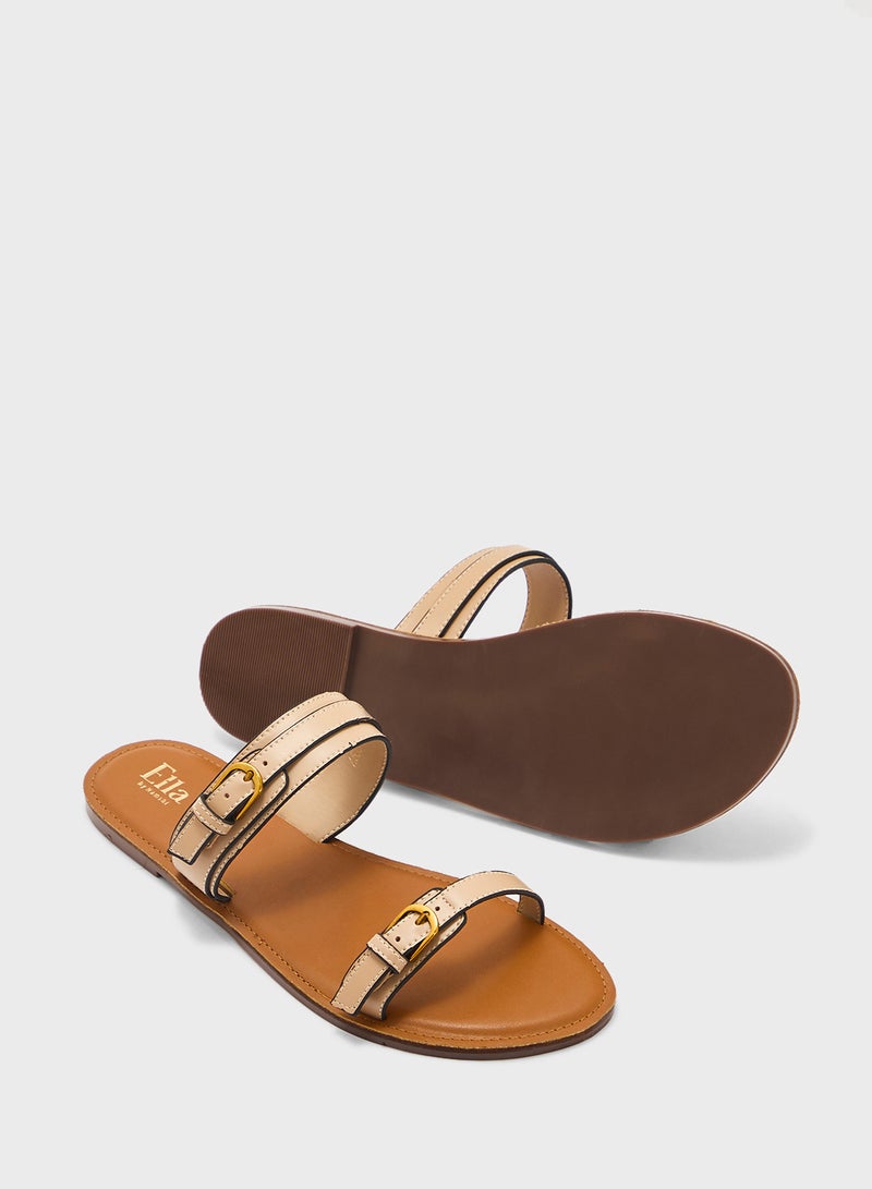 ELLA Double Strap Flat Sandal  - Image 3