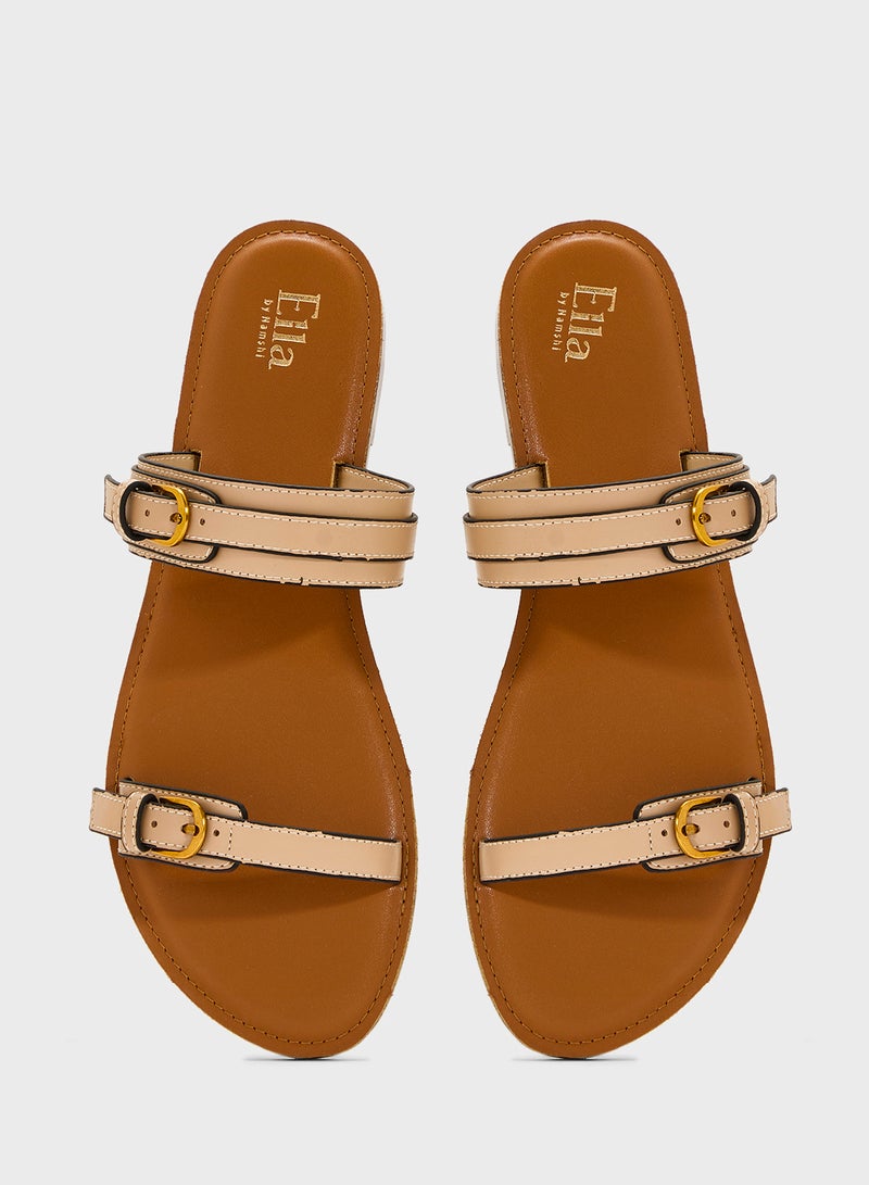 ELLA Double Strap Flat Sandal  - Image 4