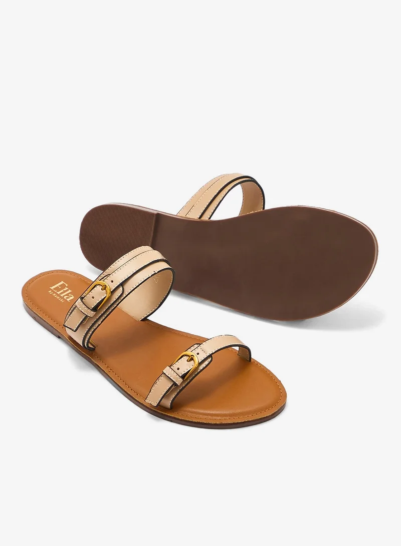 ELLA Double Strap Flat Sandal