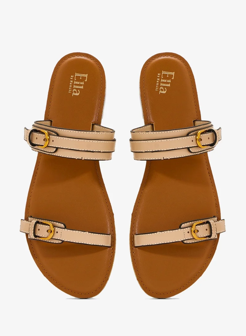ELLA Double Strap Flat Sandal