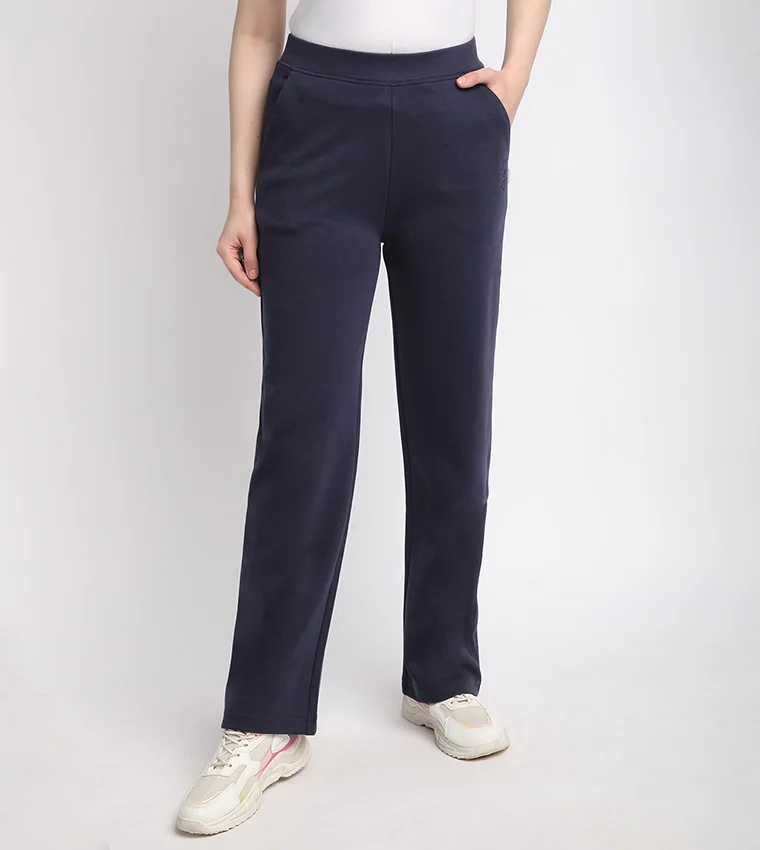 Beverly Hills Polo Club Solid Flexi Waist Sweatpants