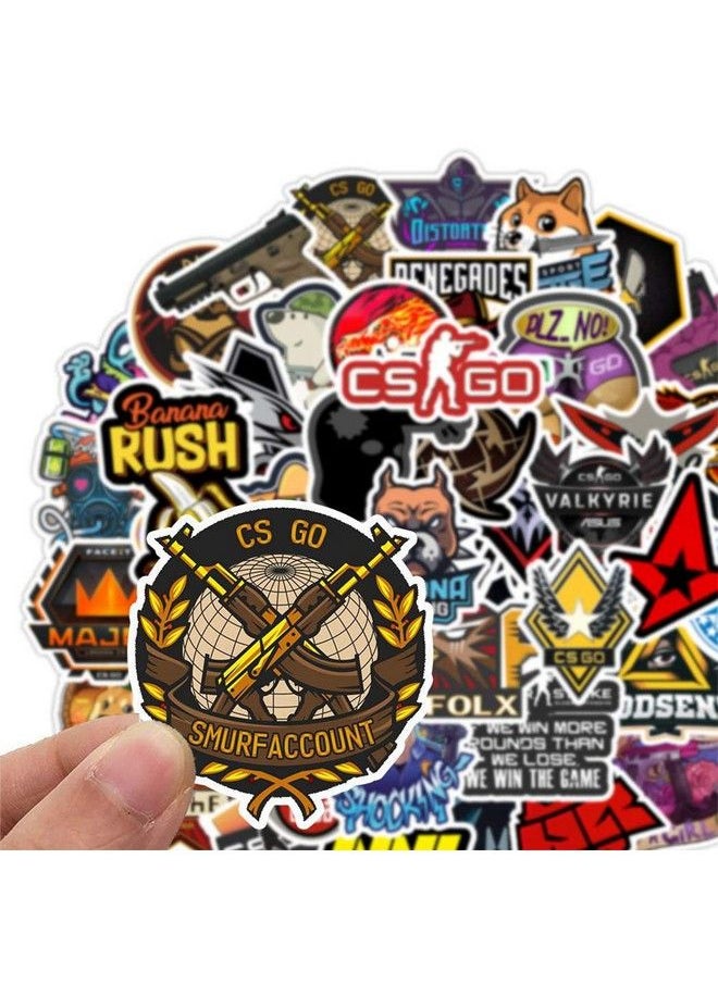 NObranded - Counterstrike:Global Offensive Stickers 50Pcs Waterproof Removablecutebeautiful Stylish Teen Stickers Suitable For Boys And Girls In Water Bottles Phones Suitcase Durable Vinyl - Image 1