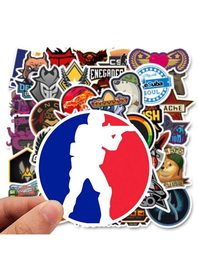 NObranded - Counterstrike:Global Offensive Stickers 50Pcs Waterproof Removablecutebeautiful Stylish Teen Stickers Suitable For Boys And Girls In Water Bottles Phones Suitcase Durable Vinyl - Image 1